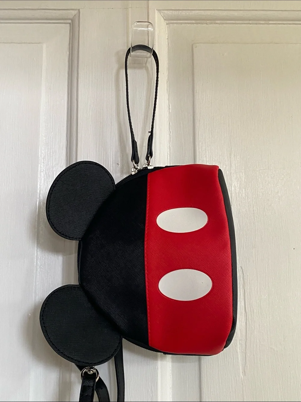 Disney Black and Red Mickey-Ear Kids Crossbody Wristlet Bag